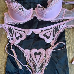 Pink Heart Honey Birdette Set